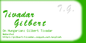 tivadar gilbert business card